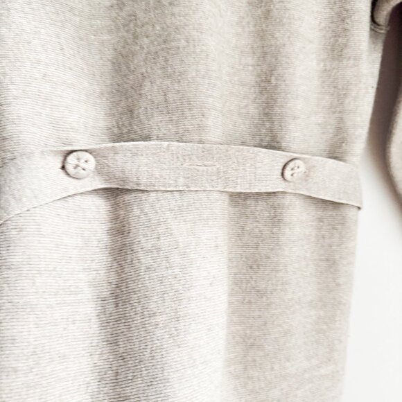 LEMAIRE wool-blend longline cardigan Light Beige Button Down S - Picture 8 of 8